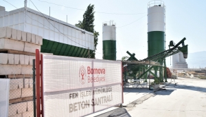Bornova Belediyesi kendi betonunu üretmeye başladı