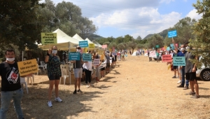 Güzelbahçe'deki Go-Kart Pistine Protesto Devam Ediyor