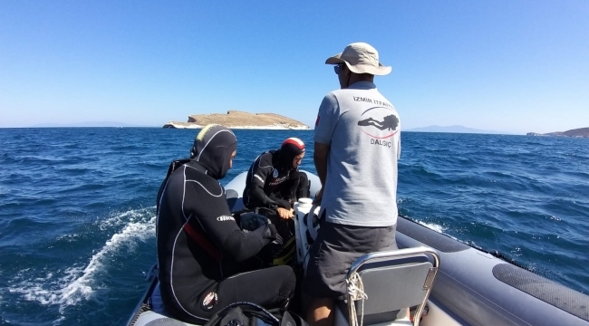 İzmir İtfaiyesi’nin dalgıçları Sarp'ı arıyor