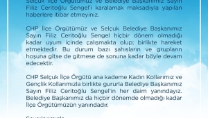 KAMUOYUNU YANILTMAK İSTEYENLERE CHP İLÇE BAŞKANLIĞINDAN NET AÇIKLAMA
