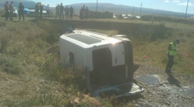 Ardahan'da Veterinerleri Taşıyan Araç Şarampole Düştü 4 Yaralı