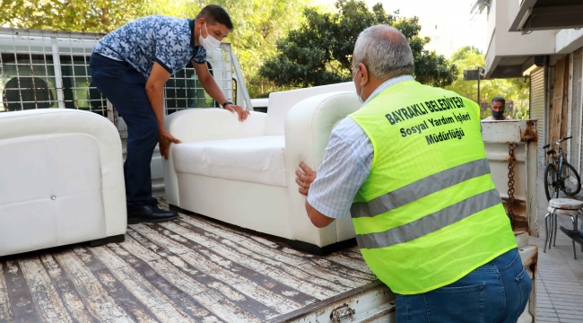 Bayraklı'da 185 ailenin ev eşyası yenilendi