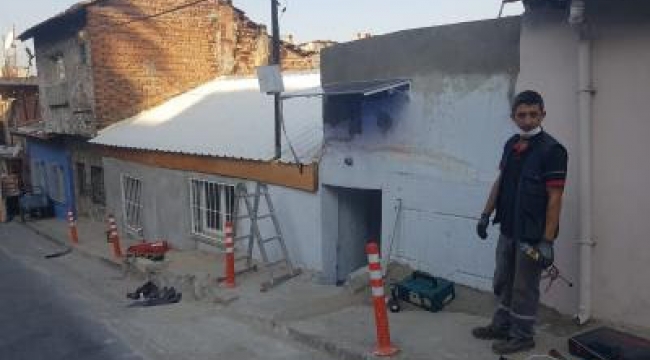 Büyükşehir o evleri tamir etti