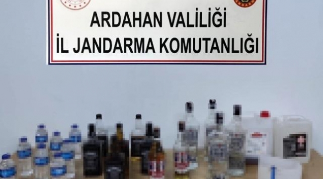 Ardahan İl Jandarmadan sahte içki operasyonu