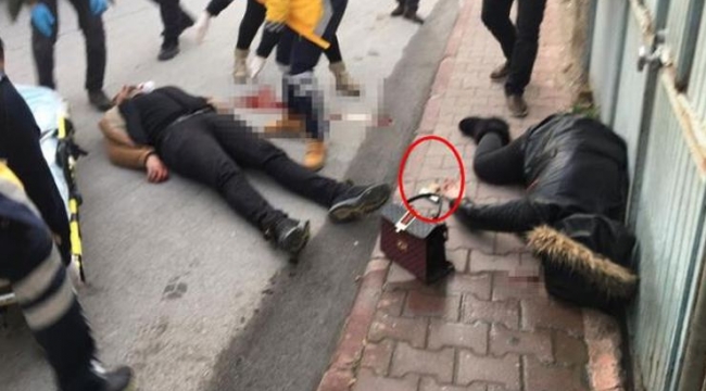 Boşanma aşamasında olduğu eşini sokak ortasında öldürüp kendi başına sıktı