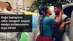 Kağıt toplayıcılarının fotoğrafı sosyal medya kullanıcılarını ikiye böldü