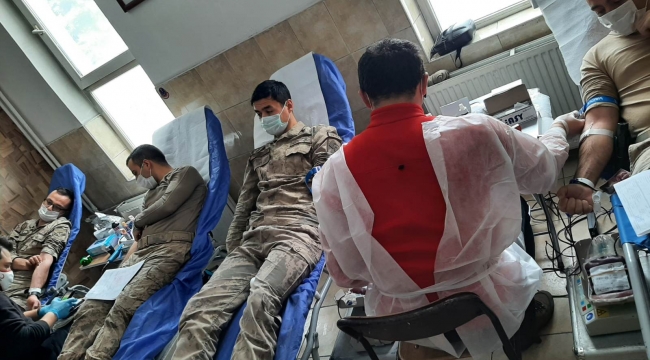 Ardahan İl Jandarma Komutanlığıdan Kan Bağışı Kampanyası