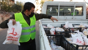 BAYRAKLI BELEDİYESİNDEN 41 BİN AİLEYE SOSYAL DESTEK