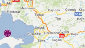 İzmir açıklarında 4.5 büyüklüğünde deprem