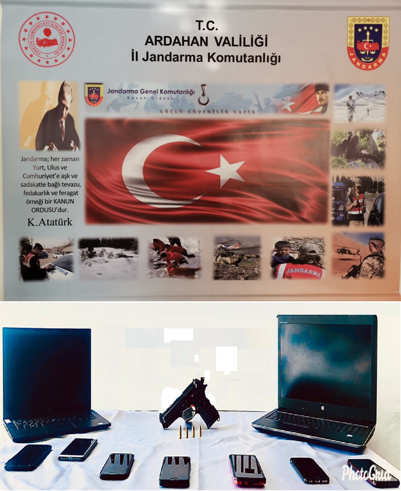 Tarihi Eser ve Silah Kaçakçılğı için Ardahan'ında içinde olduğu 5 il 13 adrese eş zamanlı operasyon
