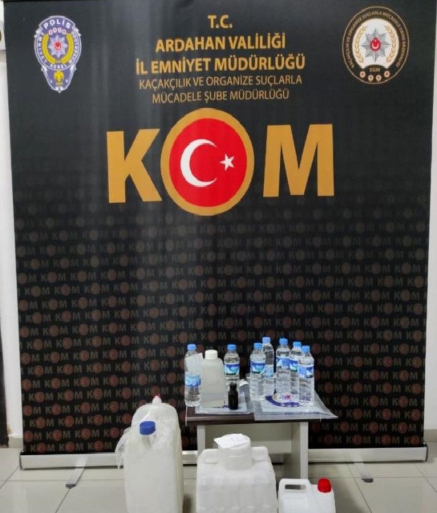 Ardahan merkezli sahte içki operasyonu: 12 gözaltı