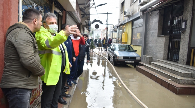 Başkan İduğ, sel felaketi çalışmaları yerinde inceledi