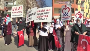 Ardahan'dan 7 yıl önce dağa götürülen Burak'ın anneside evlat nöbetine katıldı
