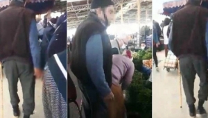 Sosyal medyayı ayağa kaldıran görüntü! Bastonlu tacizci gözaltına alındı