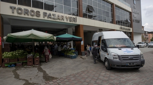 Toros Kapalı Pazaryerine ulaşıma ücretsiz servis çözümü