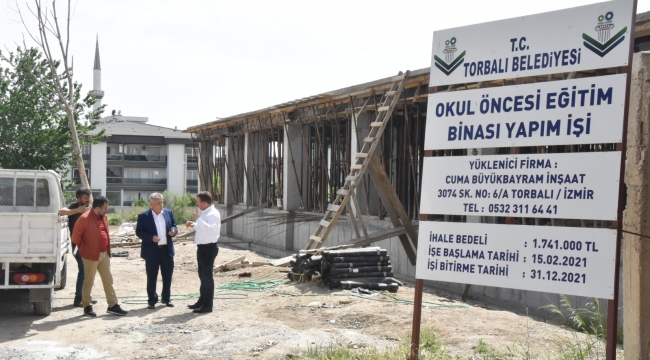 Başkan Tekin, inşaat çalışmalarını inceledi