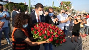 Atatürk'ün Karşıyaka'ya gelişi coşkuyla kutlandı