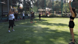 Bornovalılara açık havada spor 