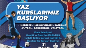 KINIK BELEDİYESİ YAZ KURSLARI BAŞLIYOR