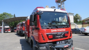 İzmir Büyükşehir Belediyesi Manavgat yangınına müdahale için araç gönderdi