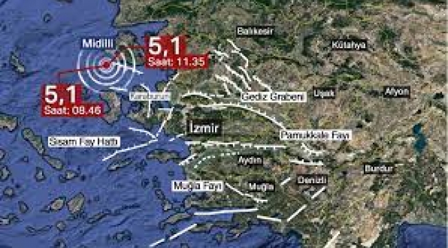 İzmir Karaburun açıklarında deprem