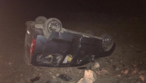 Sarıkamış’ta otomobil takla attı: 5 yaralı