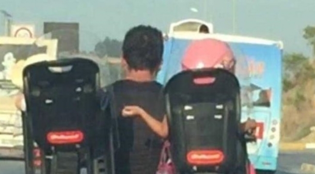 Antalya'da trafikte skandal görüntüler