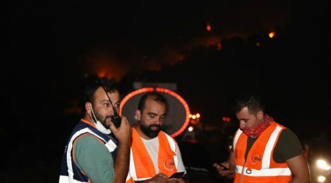 Orman yangınında gönüllülerin asılsız ihbar mesaisi