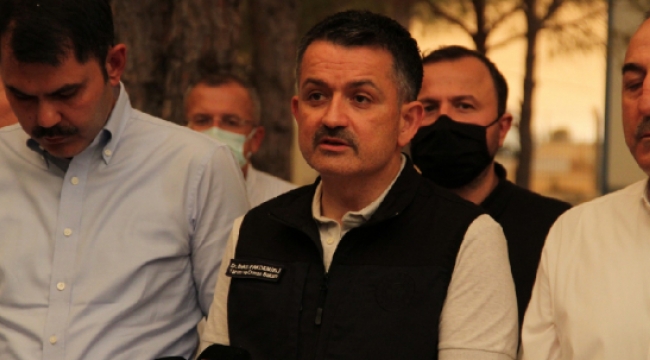Tarım ve Orman Bakanı Pakdemirli, orman yangınlarına ilişkin son durumu paylaştı
