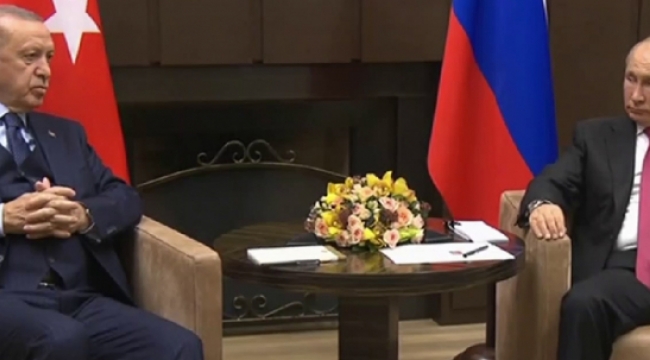 Cumhurbaşkanı Erdoğan ile Putin arasındaki görüşme başladı