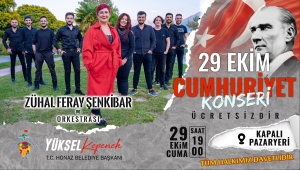 HONAZ BELEDİYESİNDEN CUMHURİYET KONSERİ