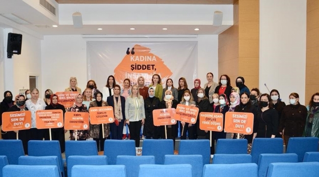 AK Parti İzmir İl Kadın Kolları Başkanı Büyükdağ ‘’Tek bir kadına yönelik şiddete daha tahammülümüz yok’’
