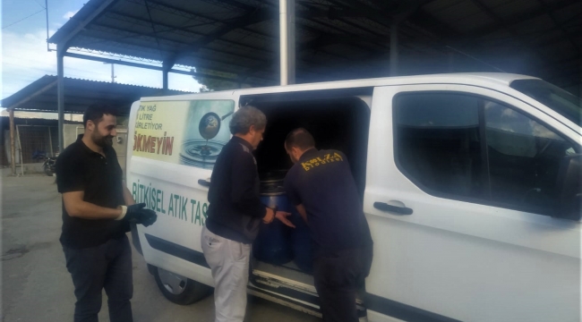 Bergama’da Bitkisel Atık Yağlarlar toplanıyor, çevre korunuyor