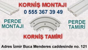 İzmir korniş perde montajı Buca