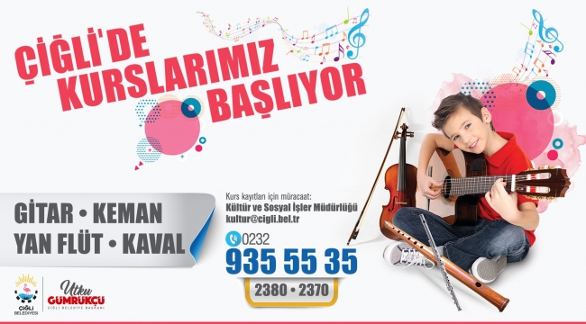 Çiğli’de Yeni Yılın İlk Kursları Başlıyor
