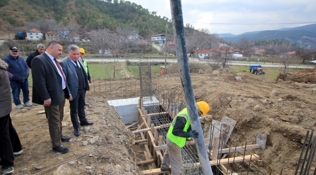HONAZ’DA KARAÇAY SOSYAL TESİSİ İNŞAATI SÜRÜYOR