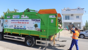 Karaburun’da atıklar kaynağında ayrışıyor