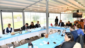 Başkan Gümrükçü Banka Müdürleriyle Bir Araya Geldi