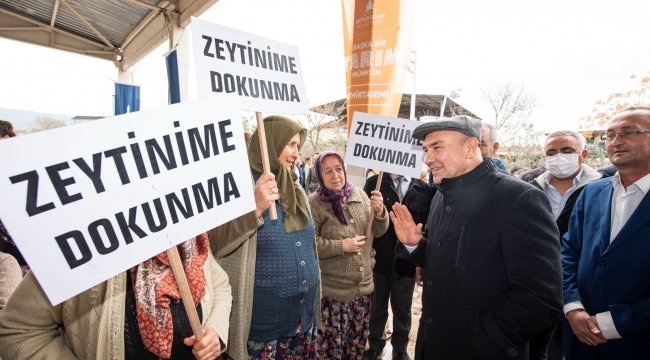 Başkan Soyer'den zeytinlik düzenlemesine tepki