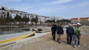 Başkan Selvitopu, Atatürk Gençlik ve Spor Merkezi inşaatını inceledi