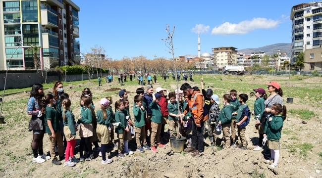 Bornova fidan dikimleriyle yeşilleniyor