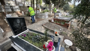 Narlıdere’nin mezarlıkları bayrama hazır
