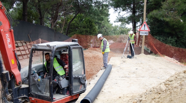 Urla Çeşmealtı’nda taşkın sorununun önüne geçecek proje başladı 
