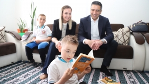 Belediye Başkanından minik Engin'e duygulandıran ziyaret