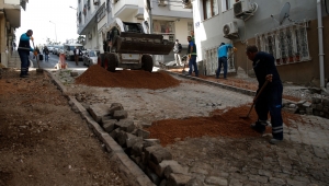 Konak’ın sokaklarında Yoğun çalışma