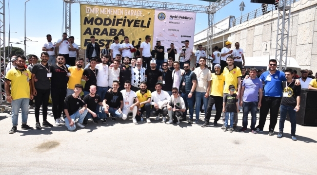 Modifiyeli araç tutkunları Menemen'de buluştu