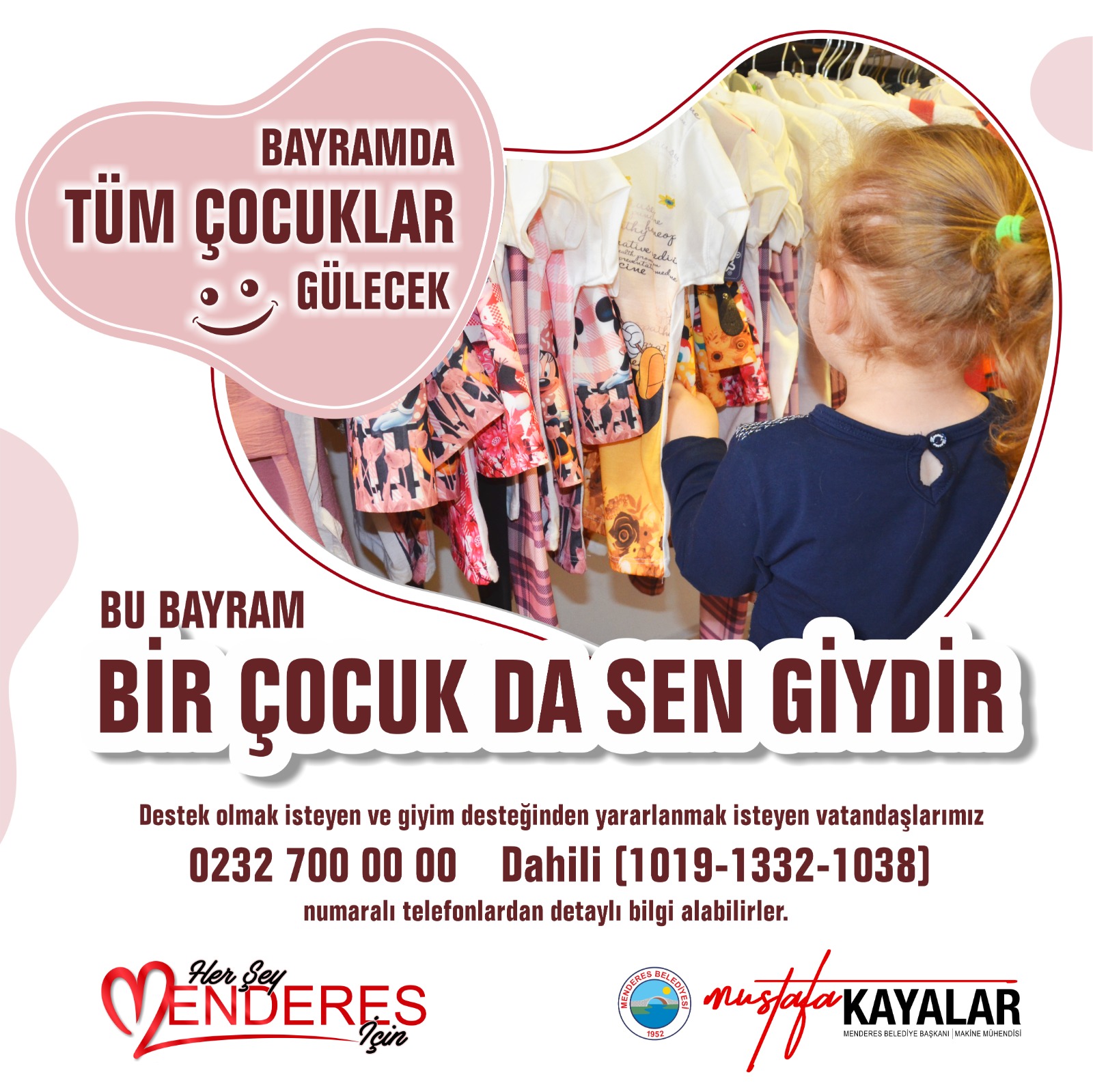 Menderes’te Bayramda tüm çocuklar gülecek