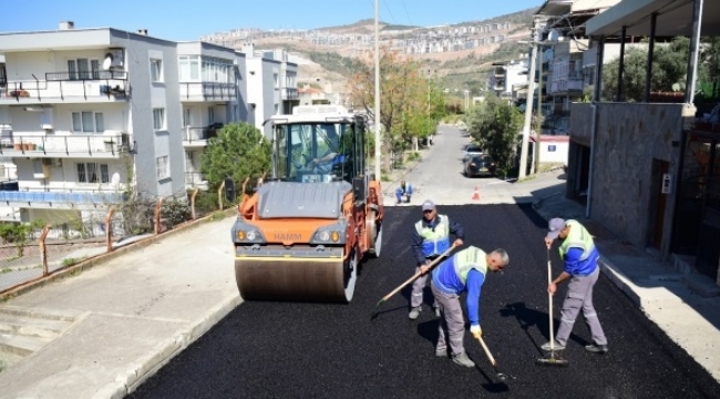 Bornova'da asfalt hamlesi
