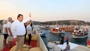 Sığacık Körfezi’nde yat limanına tepki; Doğa katliamına hayır dediler