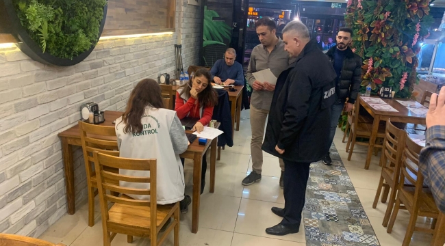 Bayraklı zabıtasından yılbaşı denetimi